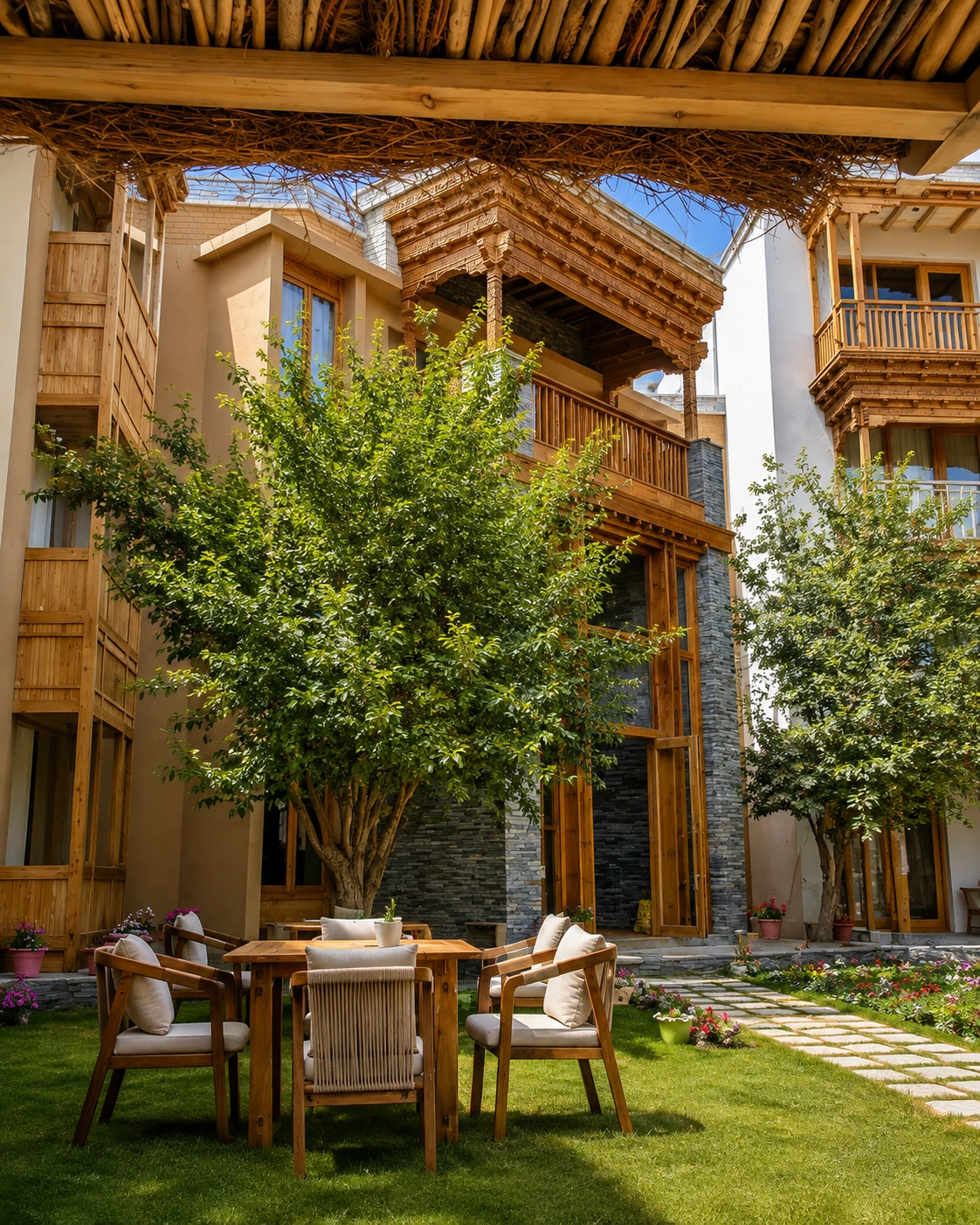 Shel Ladakh luxury villa in Shey village overlooking the Indus River, Ladakh